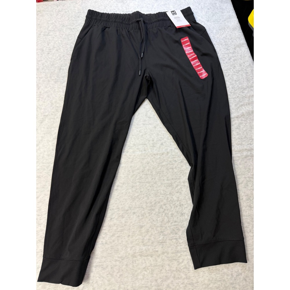 Members Mark Travel‎ Jogger Black XL Relaxed Fit 28 Inseam NWT